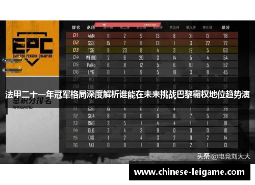 法甲二十一年冠军格局深度解析谁能在未来挑战巴黎霸权地位趋势演